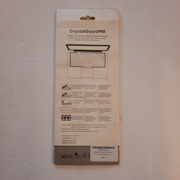 Violet Ultra Thin Silicone Keyboard Cover Skin for MacBook Pro 13" - Picture 3 of 7